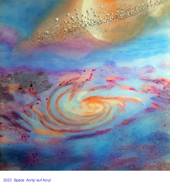2023  Space  Acryl auf Acryl